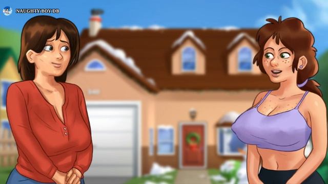 CHRISTMAS UPDATE IN SUMMERTIME SAGA || Summertime Saga 0.20.17 in Christmas ||Christmas Mod смотреть онлайн