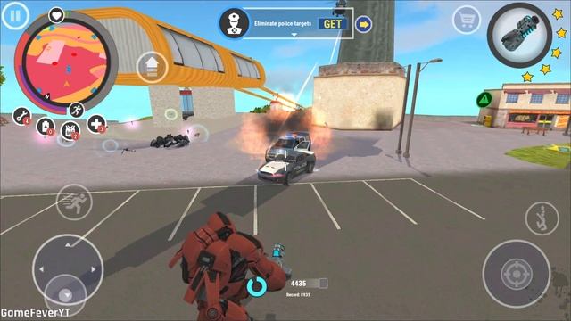 Rio Crime City: Mafia Gangster - (Transformer Robot Ball Fight Police Car Robot) Ropeway Elevator смотреть онлайн