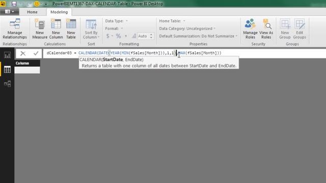 Power BI Desktop: DAX CALENDAR Function to Create Calendar / Date Table (Excel Magic Trick 1367) смотреть онлайн