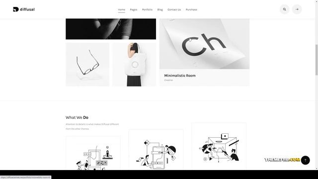 Diffusal - Portfolio Creative WordPress Theme minimal blog Amatsuka смотреть онлайн