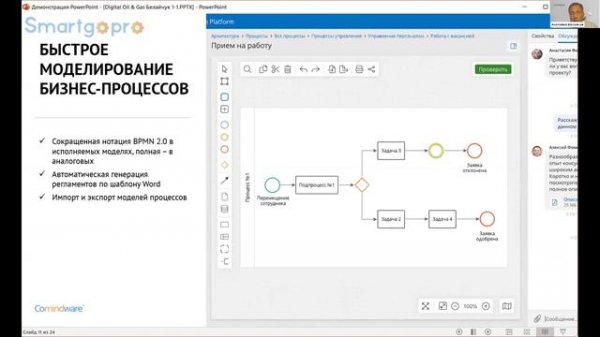 Выступление на конференции Digital Oil&Gas – о платформе Comindware