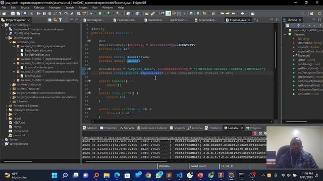 EXPENSES TRACKER JAVA SPRING PROJECT BY ROGER 21RP00017 смотреть онлайн