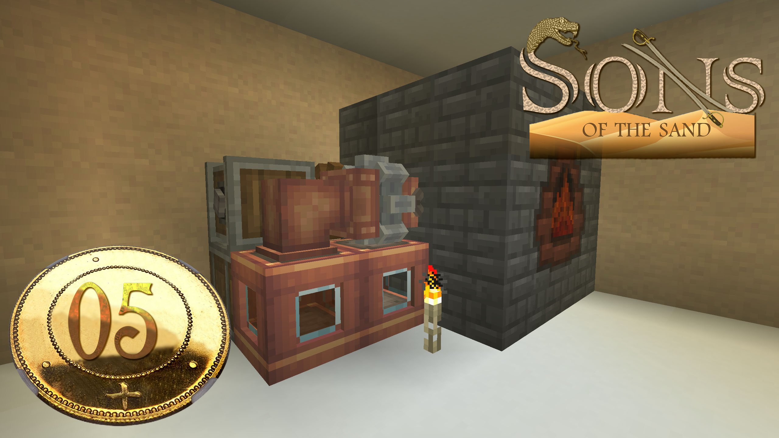 Робкие шаги к индустрии. Майнкрафт с модами 1.16.5 Sons of the Sand - серия 5 смотреть онлайн