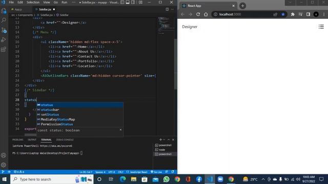 Create Responsive NavBar With SideBar Using React Js and Tailwind CSS смотреть онлайн