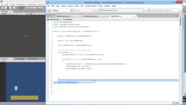 Unity Endless Runner Tutorial #6 Object Pooling смотреть онлайн