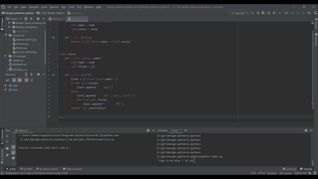 Buider exercise | Design Patterns in Python | Live coding 4K смотреть онлайн