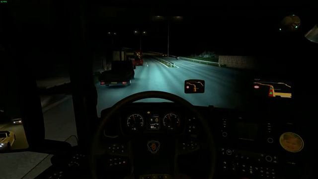 Euro Truck Simulator 2 1.45 late night delivery [LOGITECH DRIVING FORCE GT] смотреть онлайн