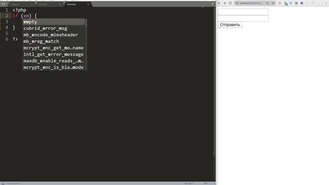 НТМL-форма и ее обработчик на PHP _ Базовый курс PHP-7 смотреть онлайн