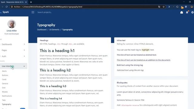 Plantilla Admin Dashboard Bootstrap HTML, CSS y JS смотреть онлайн