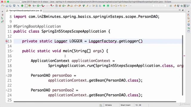 6 Step 15 Complex Scope Scenarios of a Spring Bean Mix Prototype and Singleton смотреть онлайн