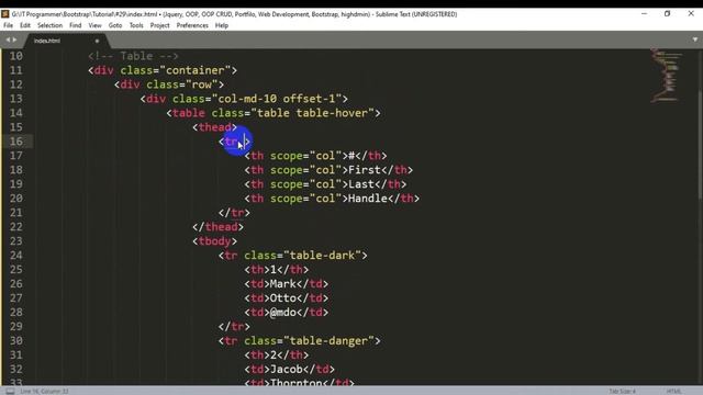 Bootstrap Tutorial [#29] | Tables | Tables In Bootstrap | How to Make a Tables In Bootstrap смотреть онлайн