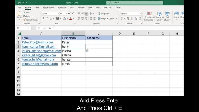 How to Extract First Name and Last Name from an Email | Excel | Easy Methods смотреть онлайн