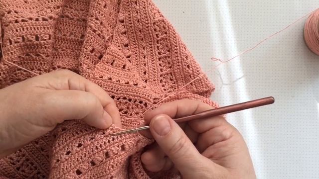 Летняя кофточка (крючком). Мастер класс. Часть 5 смотреть онлайн