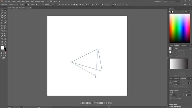 How To Make A Triangle In Illustrator | Simple Basics смотреть онлайн