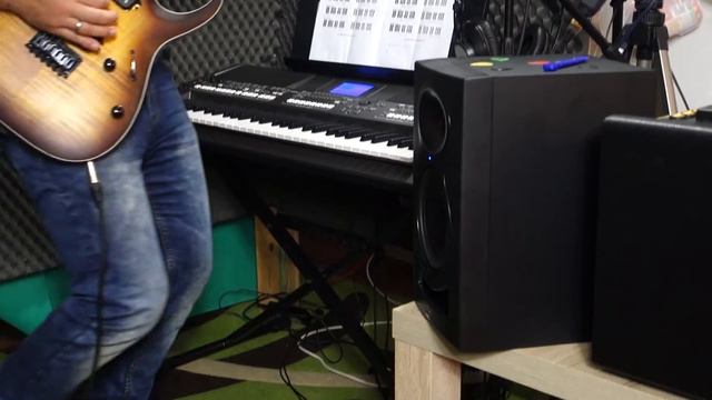 German Rock - Ibanez RGA & Yamaha PSR - jamming with looper - new live studio test смотреть онлайн
