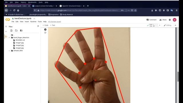 Hand Gesture Detection (Finger Counting) using Python OpenCV - with code on Colab смотреть онлайн