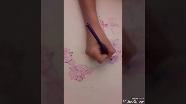 Как нарисовать орхидею смотреть онлайн