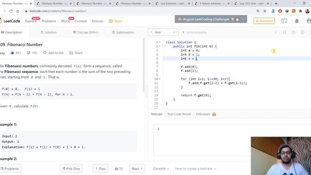 509. Fibonacci Number [Java] - Leetcode смотреть онлайн