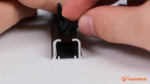 Черные комплектующие для карниза «Отель»