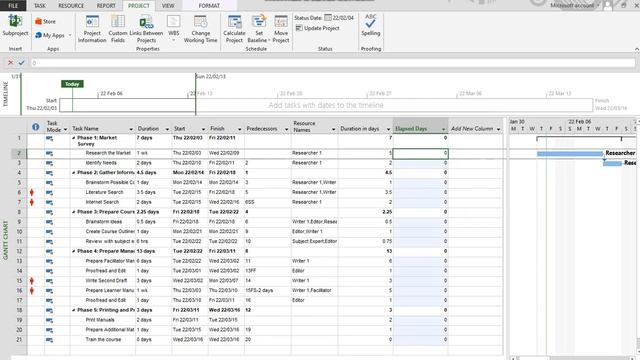 MS Project DateDiff function смотреть онлайн