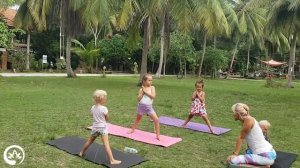 Йога для детей. Интересное занятие для детей от 3-6 лет. Бонус: английские слова!