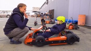 Первое занятие в Академии детского картинга.