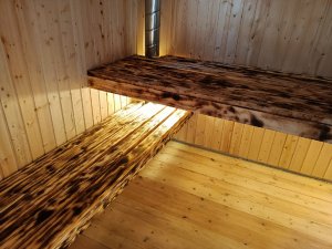 Парящий полок в парной своими руками.