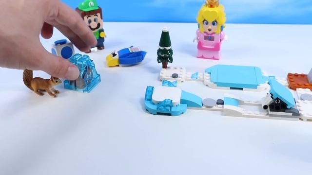 Super Mario LEGO Frozen World Course Expansion Sets Ice Suit & Fliprus Snow Adventure Run through! смотреть онлайн