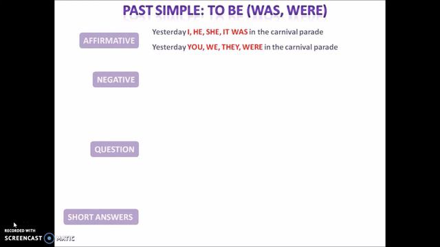 PAST SIMPLE OF TO BE: WAS WERE смотреть онлайн