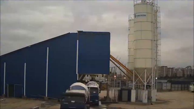 Монтаж бетонного завода SmartBETON TWIN 180 м³/ч в г. Москва смотреть онлайн