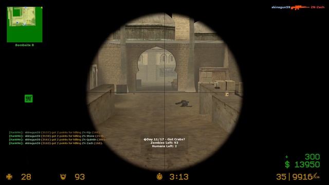 Counter strike Source Multiplayer Zombie Riot De_dust1#3 смотреть онлайн