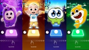 Oddbods ? Cocomelon ? Om Nom ? Baby Shark | Who Is Best? | Tiles Hop EDM Rush? | Gameplay?
