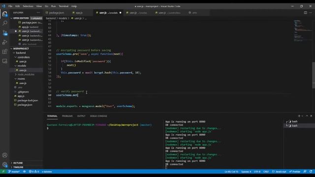 user login node js mongodb - mongodb express react node js - PART 8 смотреть онлайн