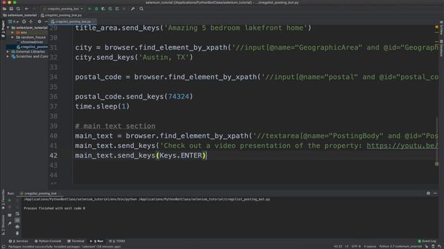 Building a Craigslist Listing Bot with Python & Selenium смотреть онлайн