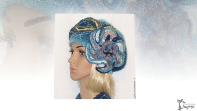 ✾ Вязание фриформ ✾ Вязаные шапочки и береты Ирины Батраковой. смотреть онлайн