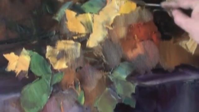 Обучение Живописи.Видеоуроки.Желтые розы Сахаров смотреть онлайн