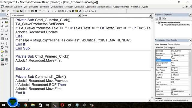 Botones Agregar, Guardar, Eliminar, Modificar y Actualizar - Visual Basic 6.0 смотреть онлайн