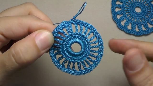 Как связать ажурный мотив круг вязание крючком для новичков Education crochet смотреть онлайн