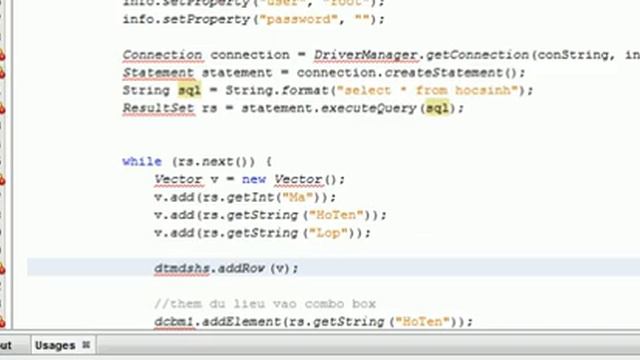 java JDBC swing 02 Hien thi danh sach hoc sinh len man hinh смотреть онлайн