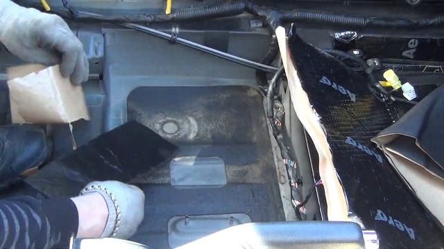 KIA RIO ШУМОИЗОЛЯЦИЯ ПОЛА stp bomb premium и aero+ смотреть онлайн