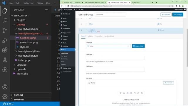 Wordpress series 5: Shkarkimi i advanced custom fields , instalimi dhe krijimi i global fields смотреть онлайн