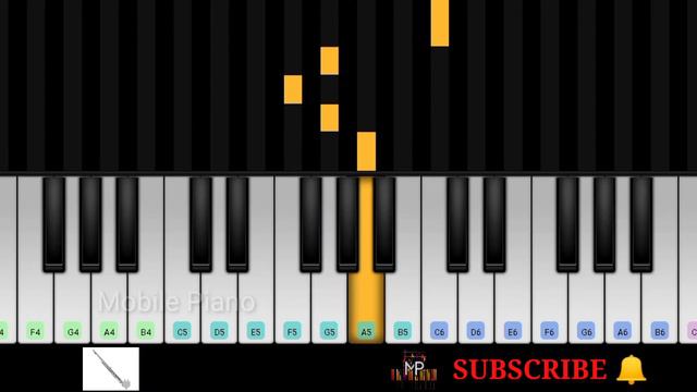 Titanic Flute Theme Music on Mobile Piano | Easy Piano Tutorial | by Mobile Piano смотреть онлайн