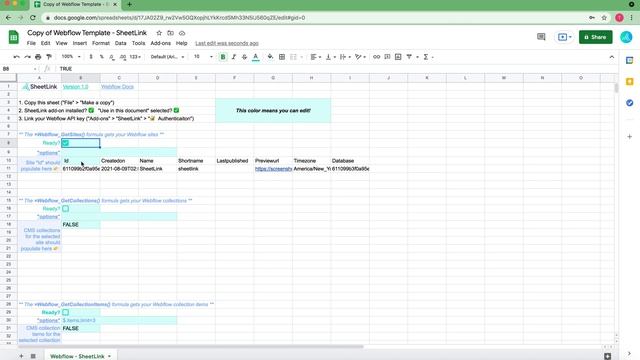 Webflow CMS Collections in Google Sheets with SheetLink смотреть онлайн