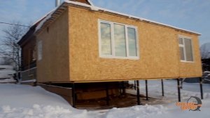 Пристройка к дому на винтовых сваях