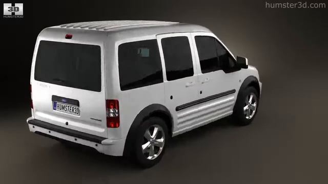 Ford Tourneo Connect SWB 2012 by 3D model store Humster3D.com смотреть онлайн