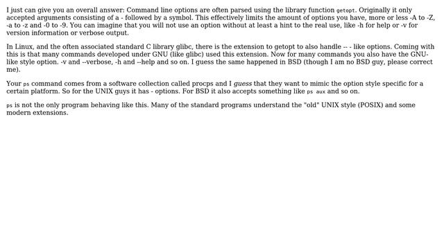 Unix & Linux: UNIX-, BSD-, GNU-options in Linux's ps command. Where are they from? (2 Solutions!!) смотреть онлайн