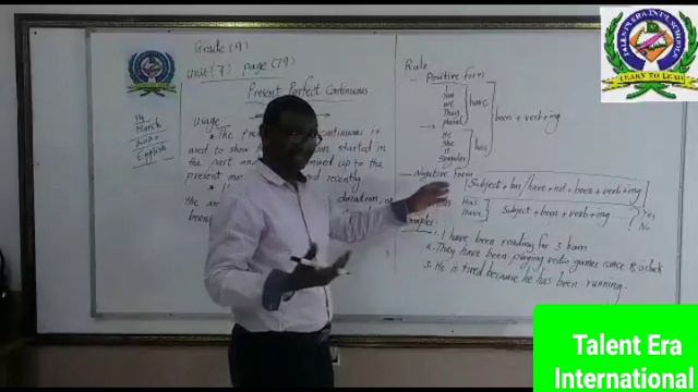 Grades 8 and 9 English Present Perfect Continuous Tense смотреть онлайн