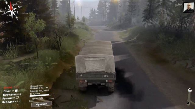 SpinTires. Часть 2. Сам себе создал проблемы с открытием гаража. смотреть онлайн