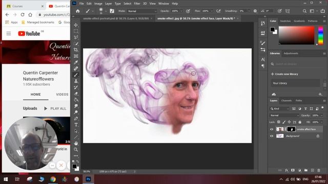 Smoke Effect Portrait In Photoshop