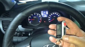 Hyundai Solaris автозапуск. Обзор установленной сигнализации Старлайн а93. Дистанционный запуск